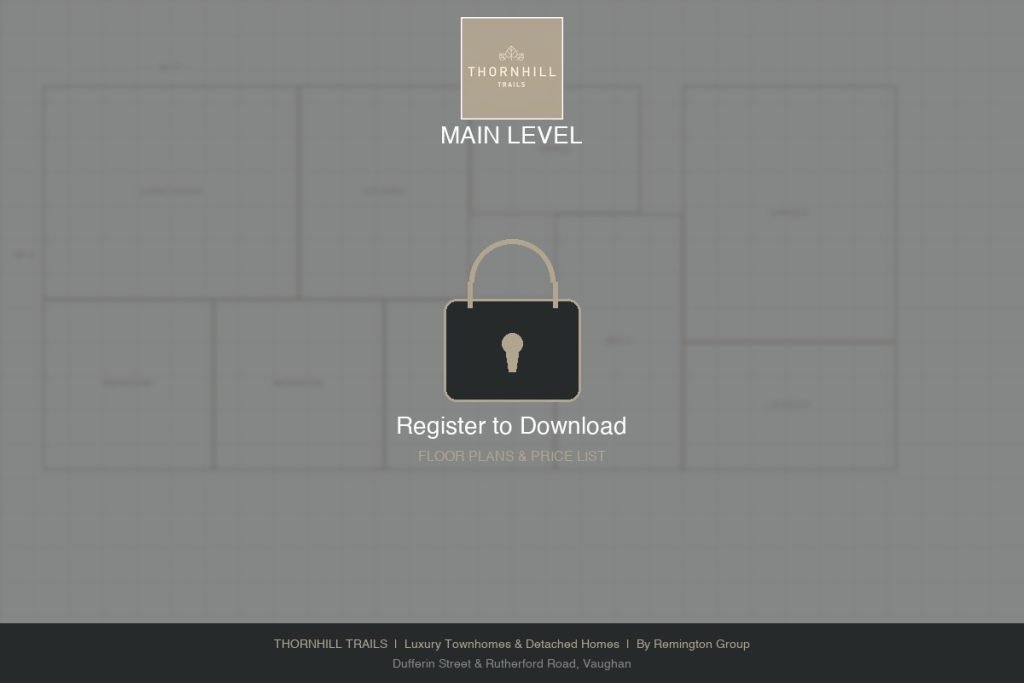 Thornhill Trails floor plans and pricing register to download